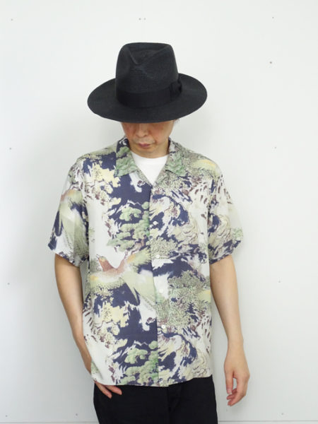 OLD JOE】ORIGINAL PRINTED OPEN COLLAR SHIRTS -ORIENTAL