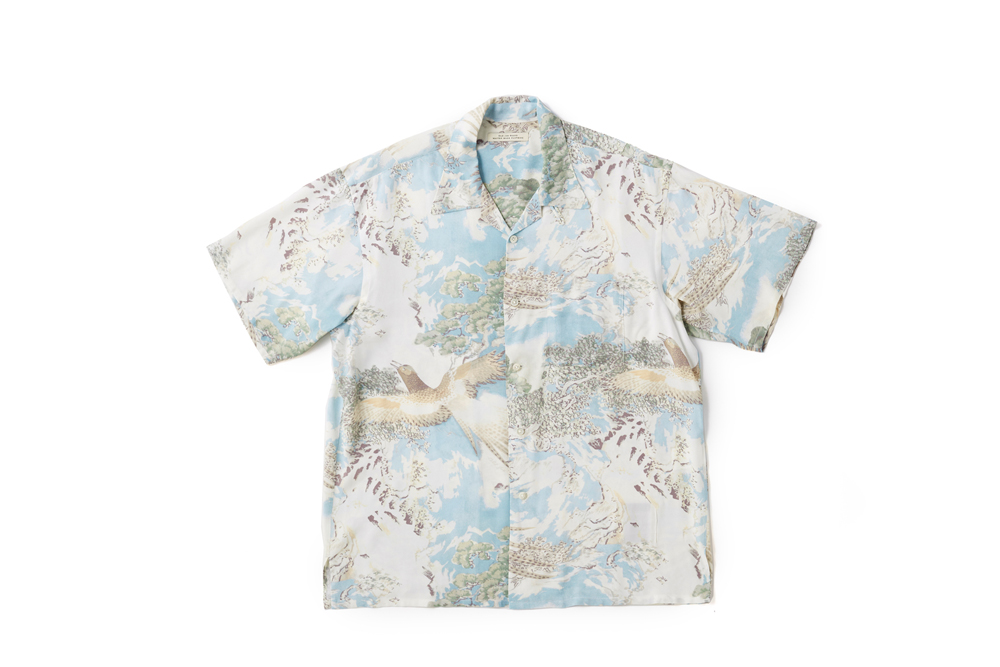 OLD JOE】ORIGINAL PRINTED OPEN COLLAR SHIRTS -ORIENTAL