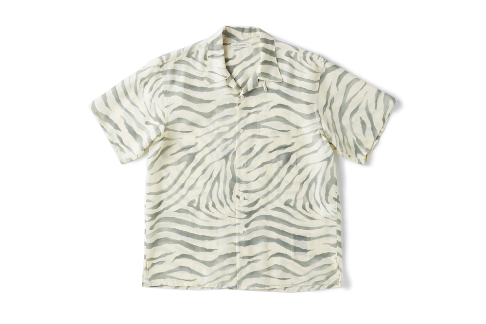 OLD JOE】ORIGINAL PRINTED OPEN COLLAR SHIRTS SAFARI S/S | legrow 