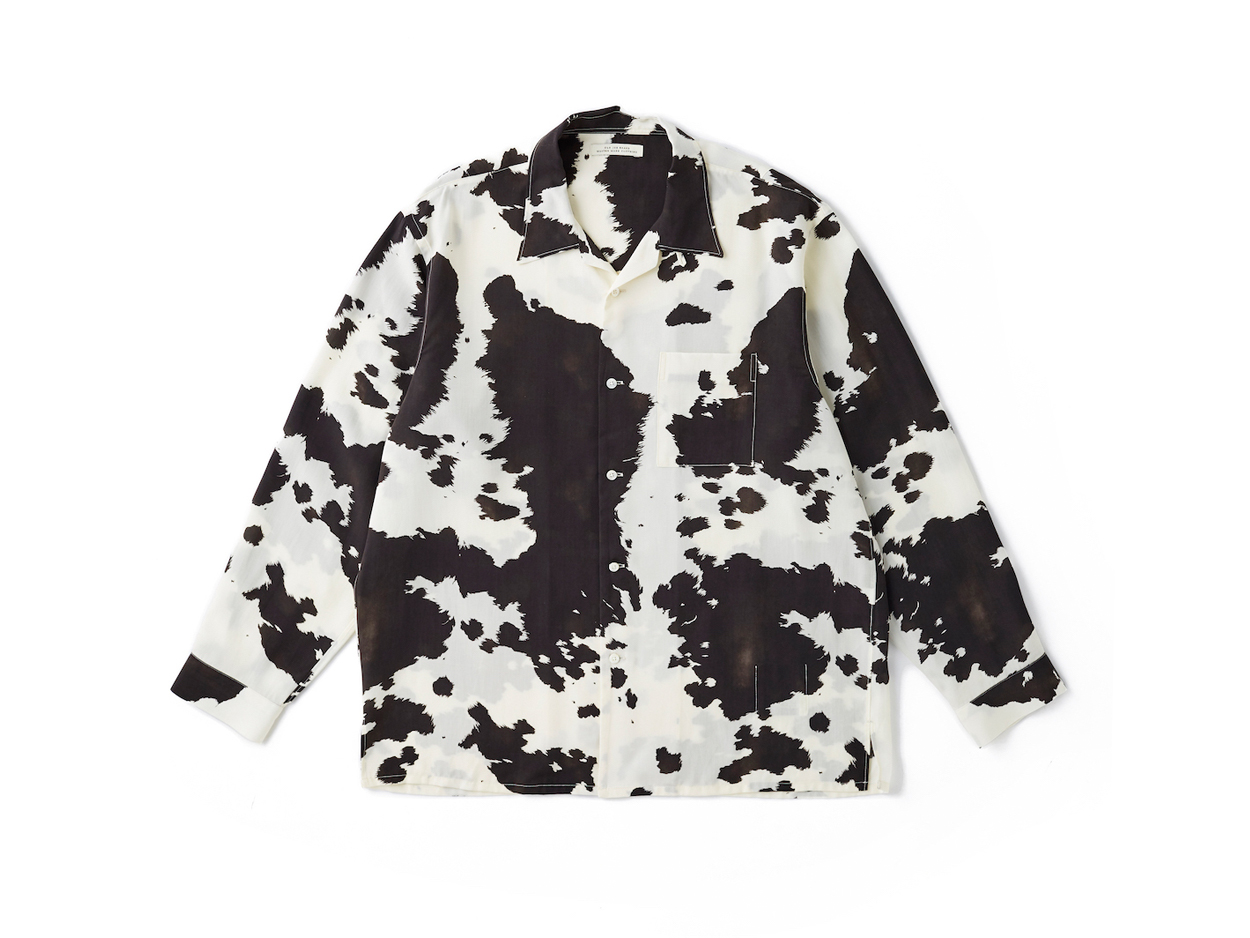 OLD JOE】ORIGINAL PRINTED OPEN COLLAR SHIRTS -COW- | legrow 